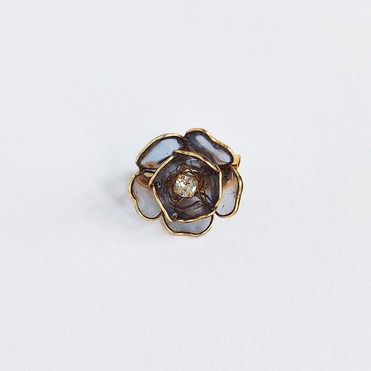 Cora Brooch (Dark Blue)