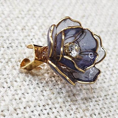 Cora Brooch (Dark Blue)