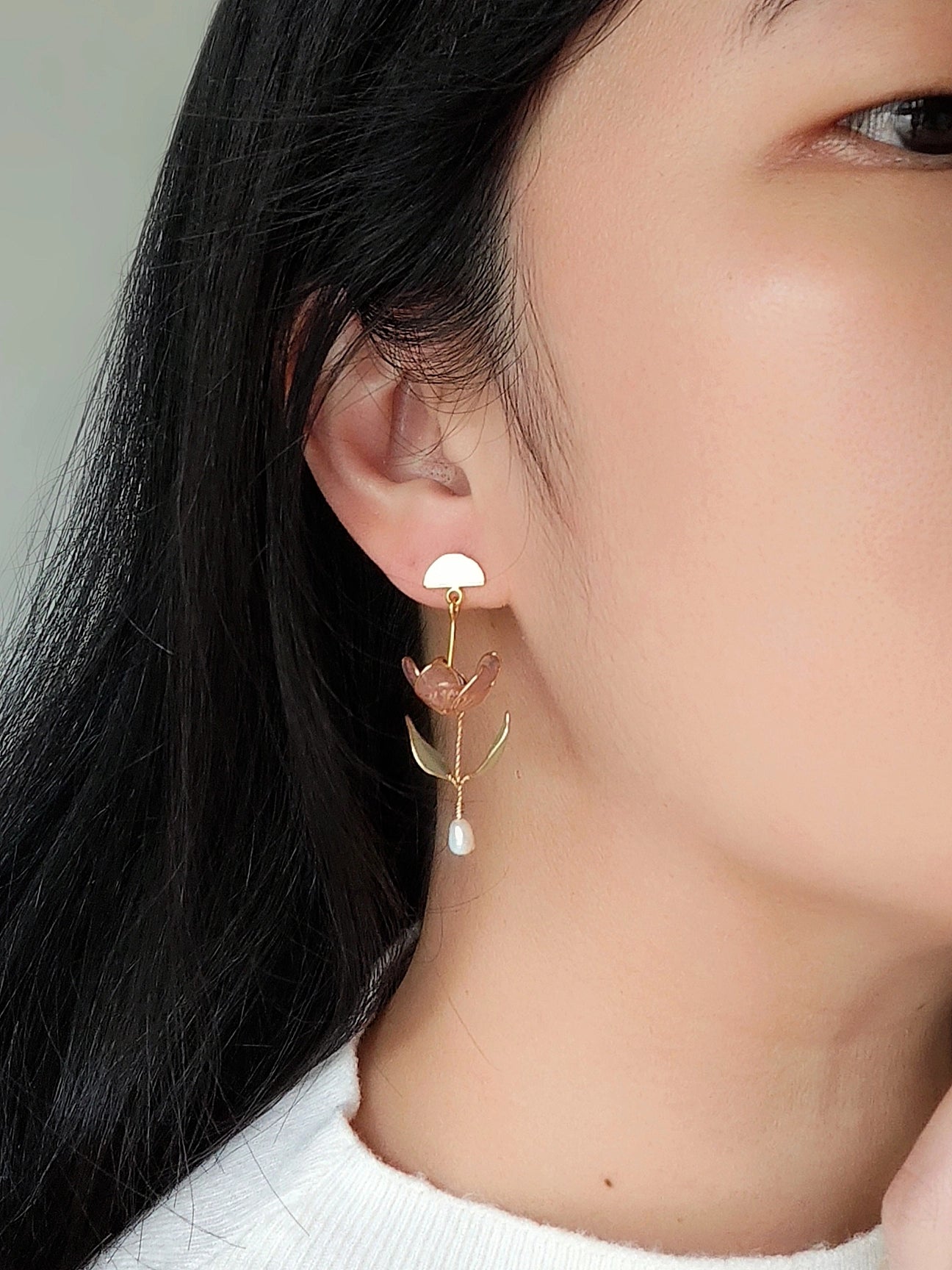 Anthea Earrings (Pink)