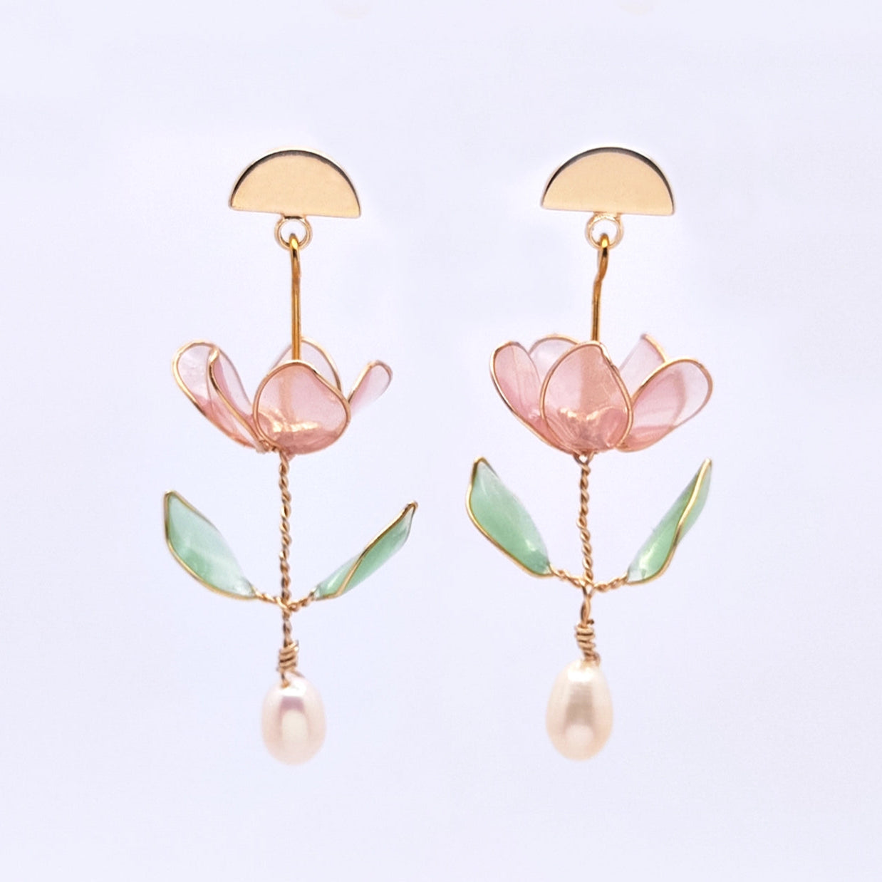 Anthea Earrings (Pink)