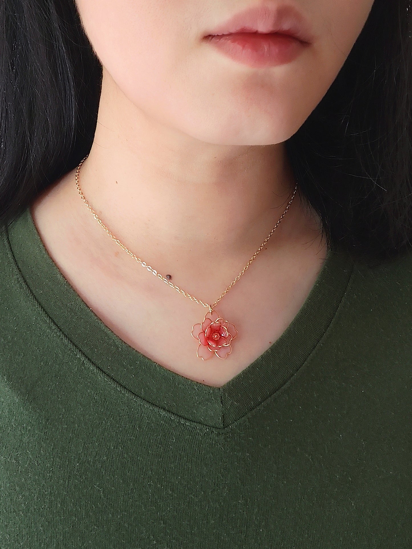 Cora Necklace Pink