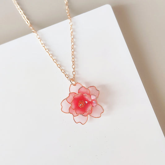 Cora Necklace Pink