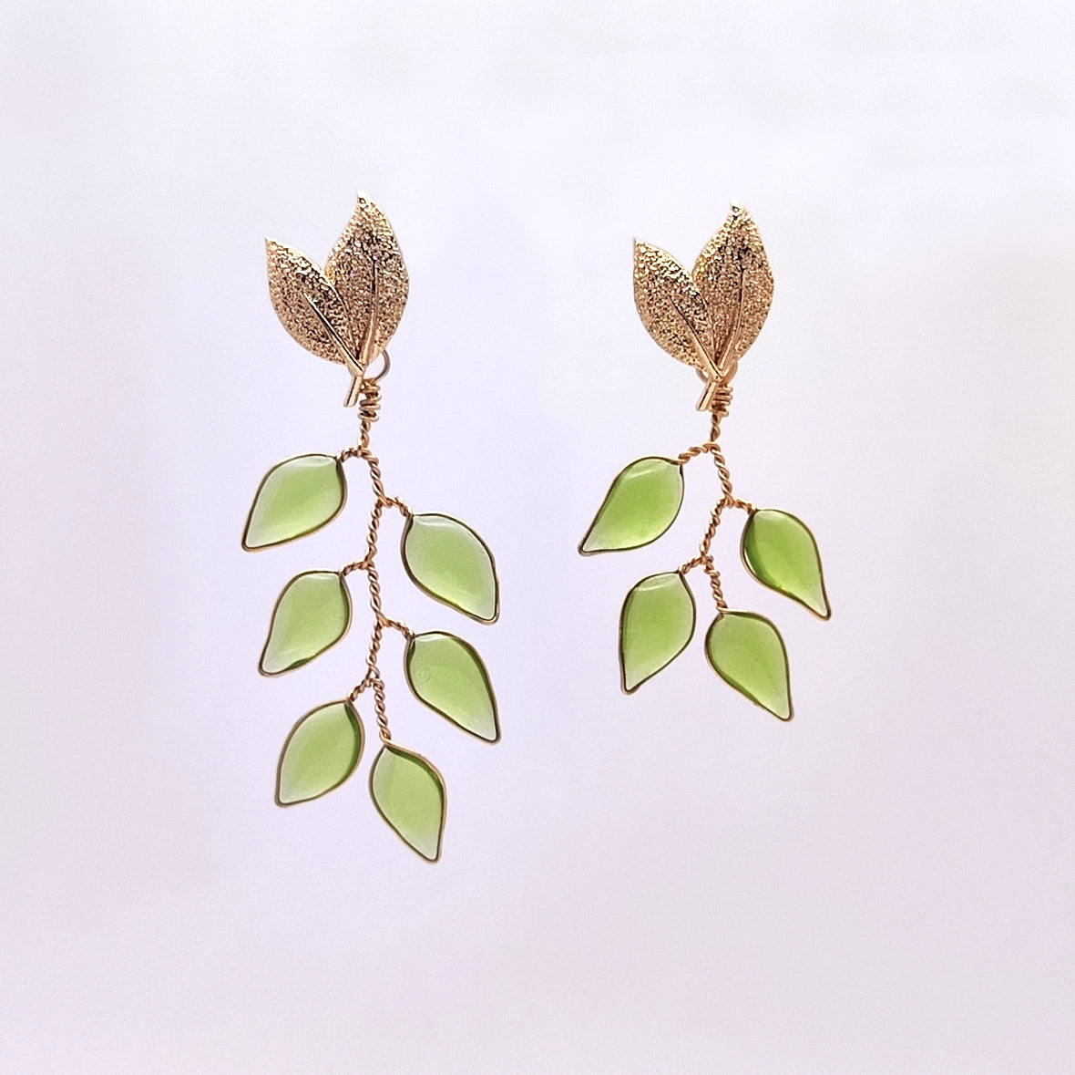 Demeter Ear Stud (Leaf)