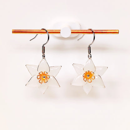 Egeria Earrings White (SS)
