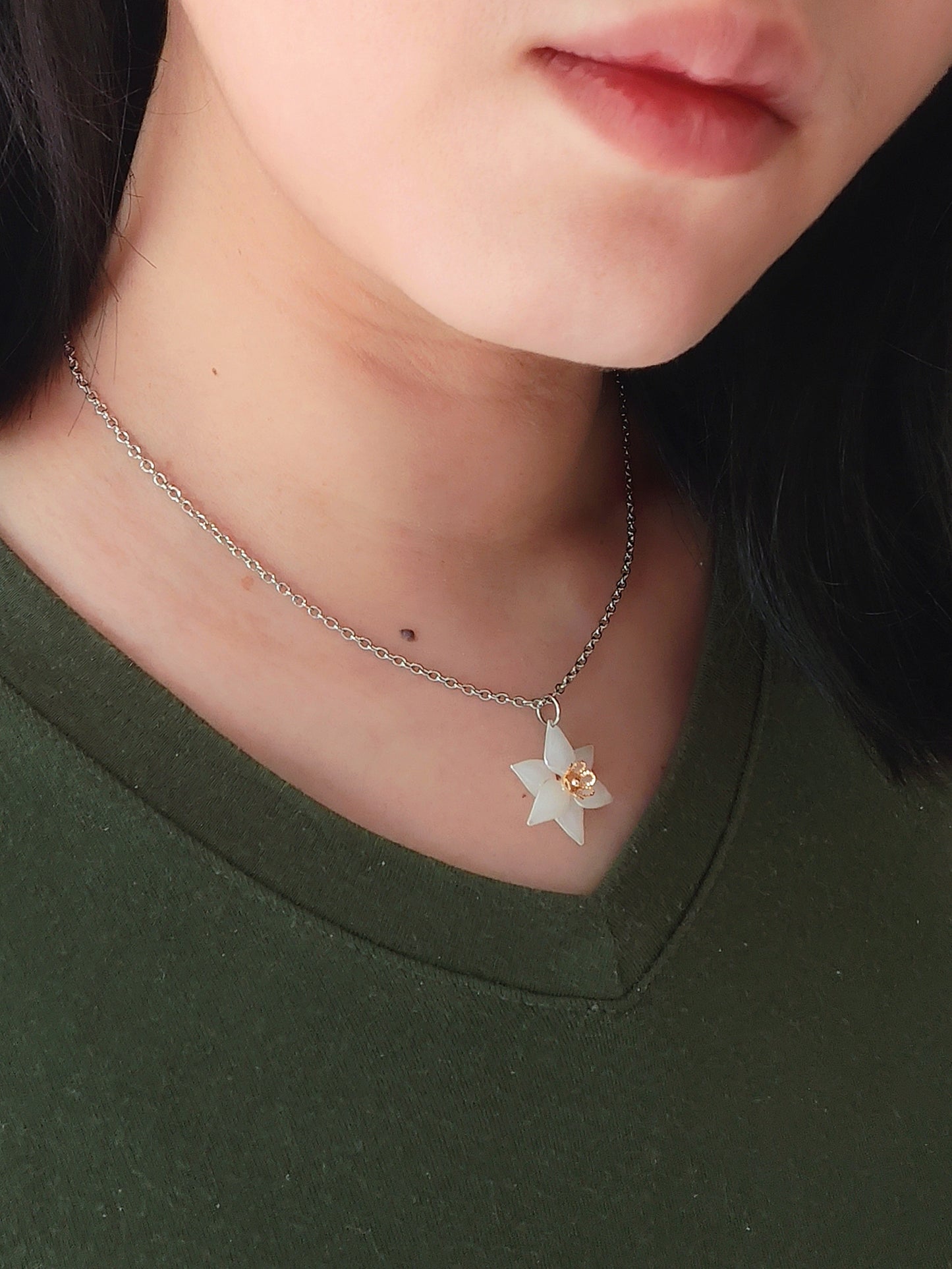 Egeria Necklace White (SS)