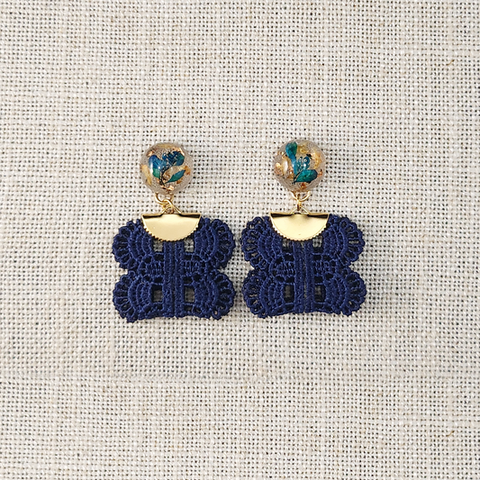 Ops Earrings (Blue)