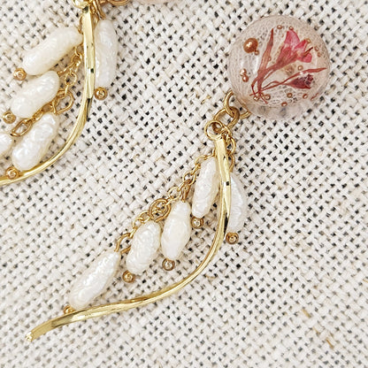 Salacia Earrings With Pearls (Round)