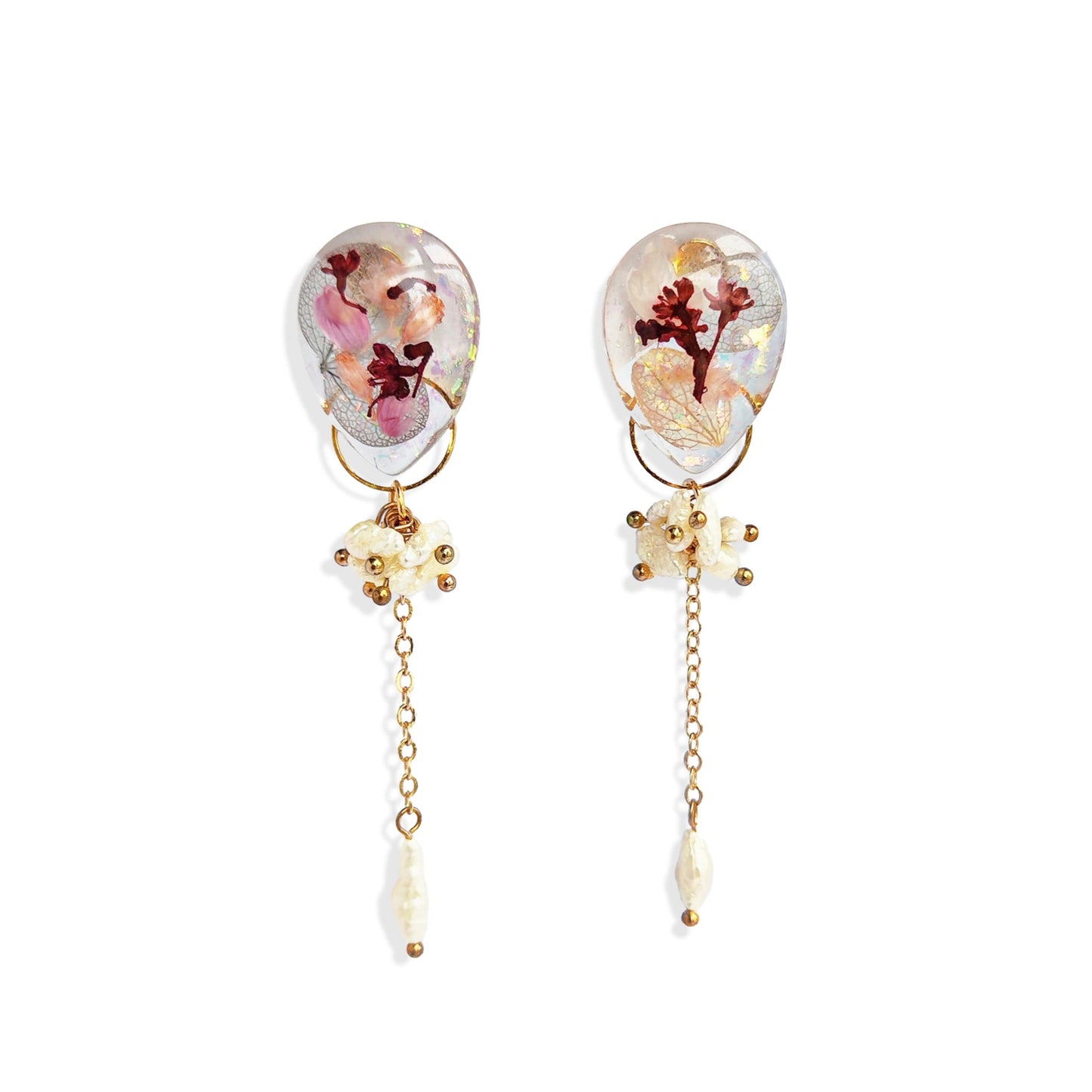 Salacia Earrings With Pearls (Teardrop)